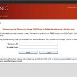 Electronic House Buyer's Guide: Login Page (September 2008)