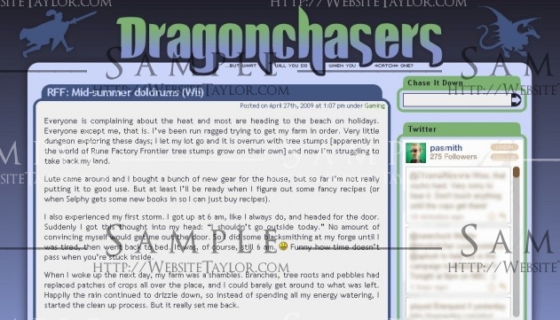 Dragonchasers: Main Page (October 2008)