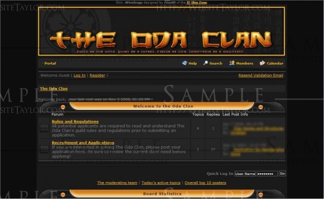 The Oda Clan: Main Page (September 2007)