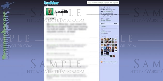 Twitter Theme: pasmith [widescreen] (May 2009)