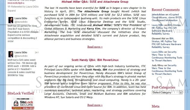 ITIC: Q&A Page (November 2011)