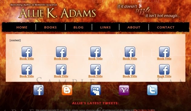 Allie K. Adams: Books Page (September 2011)